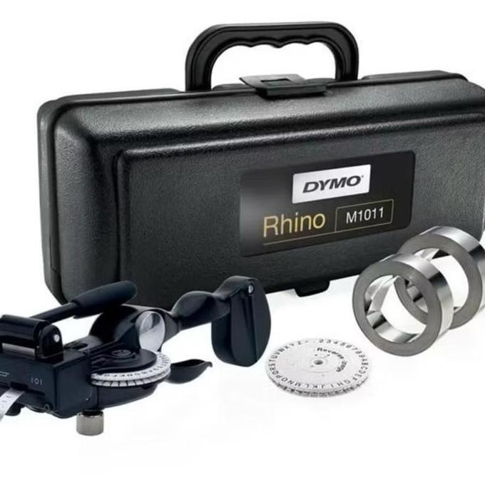 Promo DYMO Rhino Labeller 1011 Metal Tape Embossing System Kit M1011 label Diskon