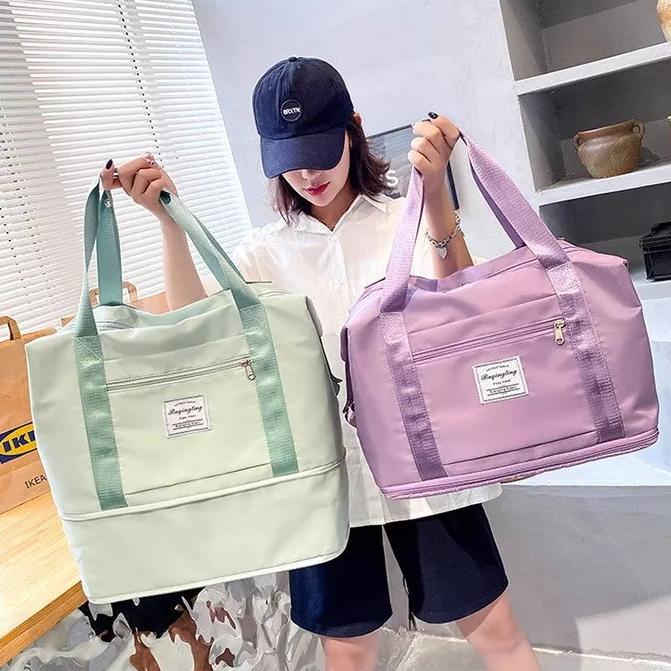 Travel Bag Duffel Ransel / Duffle Bag Ransel / Tas Travel Besar Anti Air / Portable Gym Bag / Tas Fi