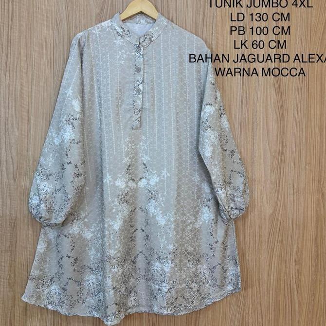 Tunik Jumbo Ld 130 Cm Motif Bunga Terbaru - Yura Tunik