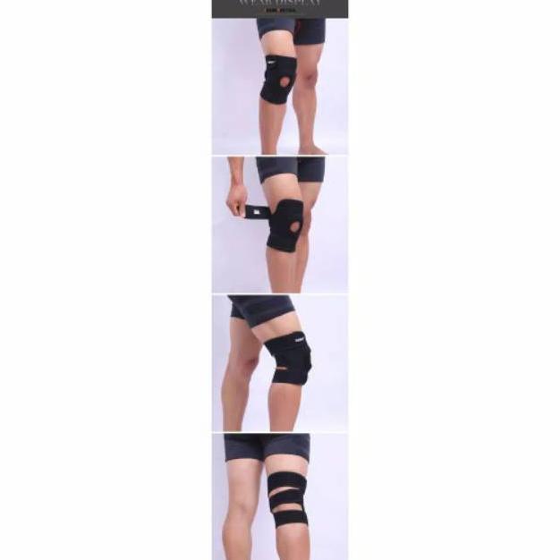 Original Kneepad Aolikes 3 Strap Adjustable Aolikes Pelindung Deker Lutut Knee Pad Knee Support