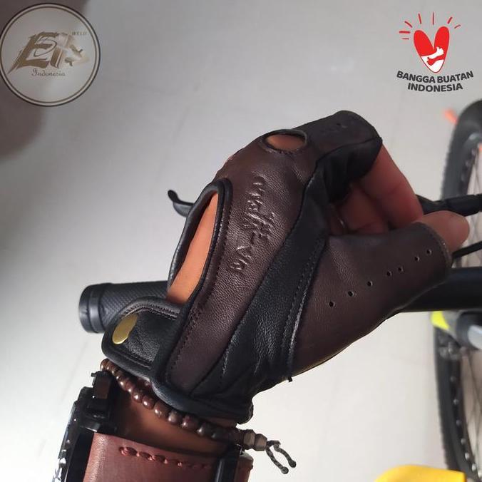 Sarung Tangan Sepeda//Sarung Tangan Motor. Kulit Domba Asli 100%.