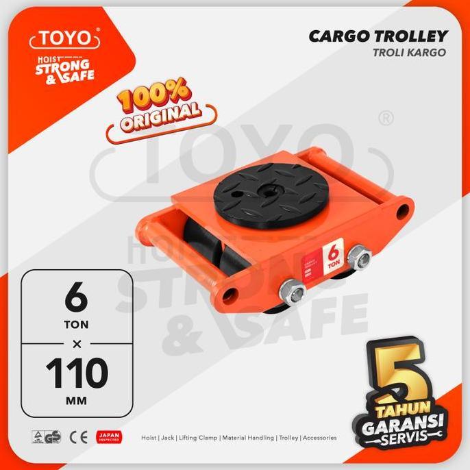 Cargo Trolley / Dolly Skate Roller 6 Ton Toyo