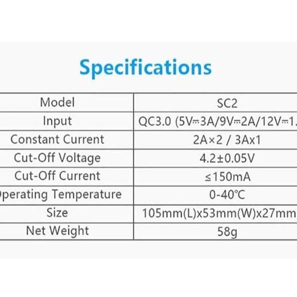 Necting- Xtar Sc2 Led Indicator Usb Charging Smart Extended Version