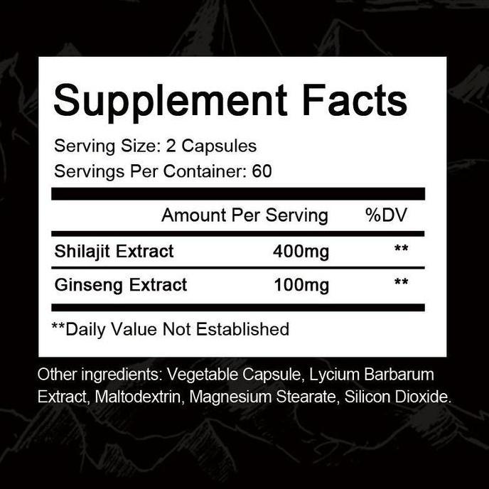 Violakanda7 - Imatchme Shilajit Kapsul Resin Shilajit Murni 5Mg Meningkatkan Metabolisme Hati