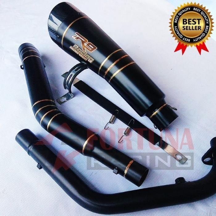Knalpot Racing R9 H2 Black Doff Untuk Cbr 150R Vixion Satria Fu Sonic Mx135 R15V3 Cb Old Byson Verza