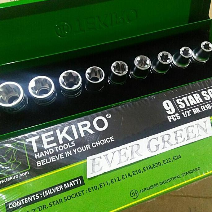Promo TEKIRO 9 pcs Mata Kunci Shock Bintang Sok E 10 11 12 14 16 18 20 22 24 Diskon