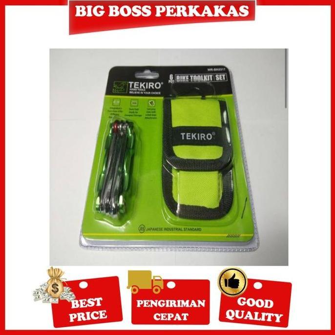 Tekiro Kunci Sepeda Set 6 Pcs /Kunci L Sepeda