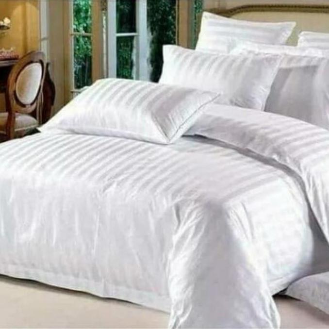 Sprei set Hotel katun lokal minimalis Salur pasta