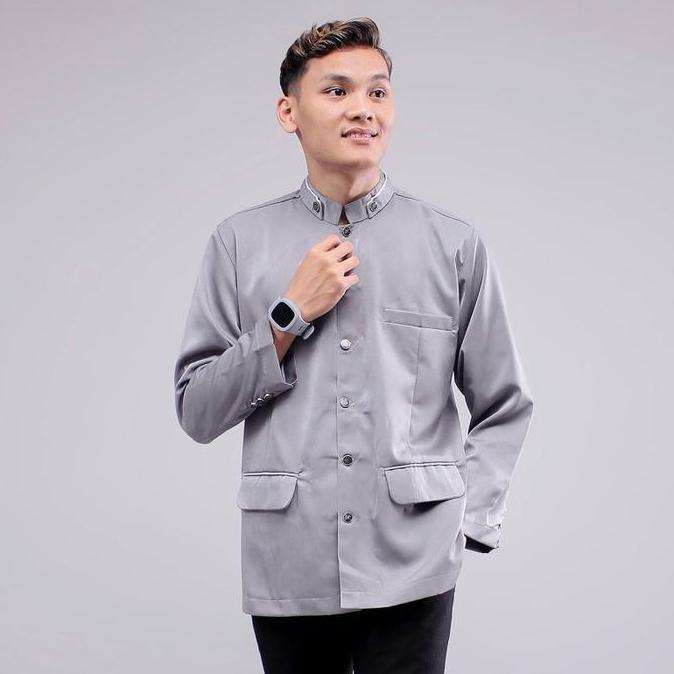 FREE ONGKIR JASKO POLOS PUTIH HITAM ABU JAS KOKO NAVY PUTIH BAJU MUSLIM JUMBO DEWASA PRIA