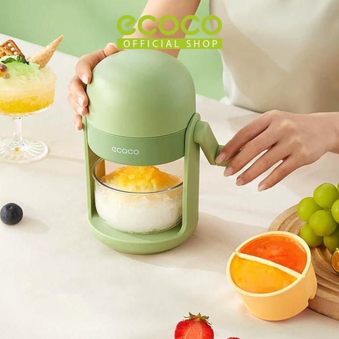 ECOCO Ice Shaving - Serutan Es Manual Penghancur Es Portable Mesin Serut Es Tanpa Listrik Alat Pembu