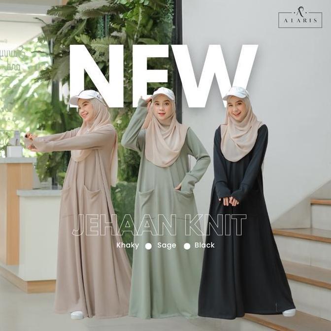 BEST SELLER JEHAAN KNIT / GAMIS SPORTY / GAMIS OLAHRAGA / GAMIS RAJUT / BAJU OLAHRAGA MUSLIMAH BASIC