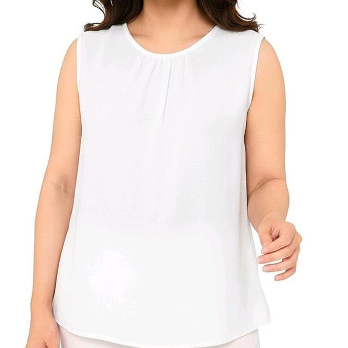 Cntikk- Inner Tanpa Lengan Sleeveless / Daleman / Katun / Jumbo Atasan Wanita Tebal Simple Lembut Ny