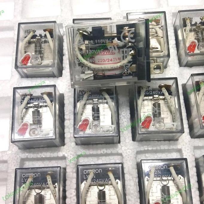 Autonix- Omron Relay Ly2N 220Vac Original 8 Kaki 10A Tipe Ly2N 220 Vac