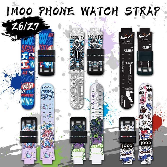 NEW Tali Jam untuk Imoo Z1 / Z6 / imoo Z7  Strap / imoo Phone Watch Strap Popular Print Cartoon Z1/Z
