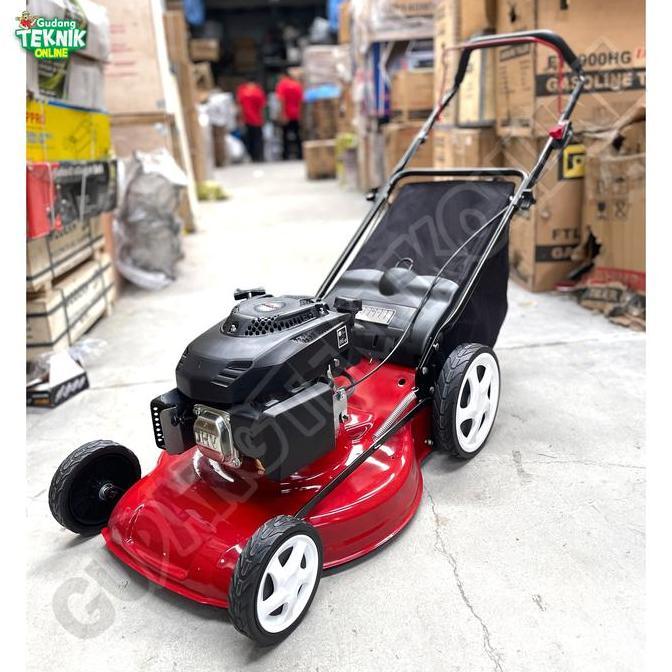 Terlaris Mesin Potong Rumput Dorong 4 Tak Badja Lm50 / Mesin Pemotong Rumput Brush Cutter Bensin 4 T