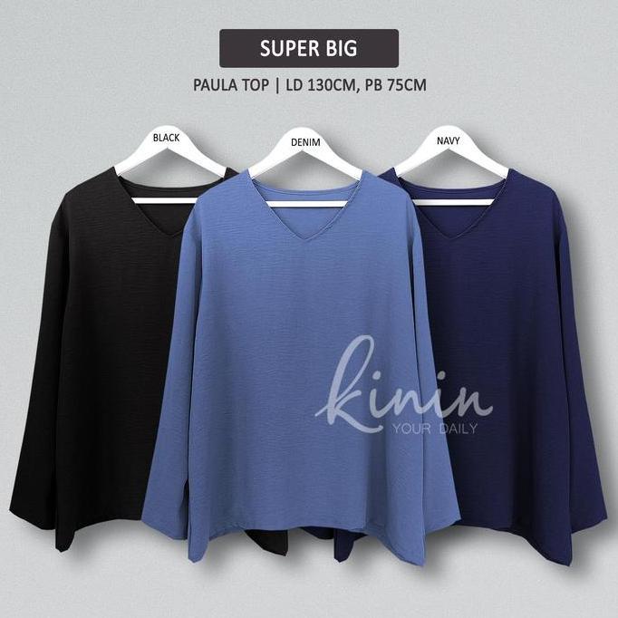 Cntikk- Atasan Panjang Anti Kusut - Paula Top By Kinin Daily