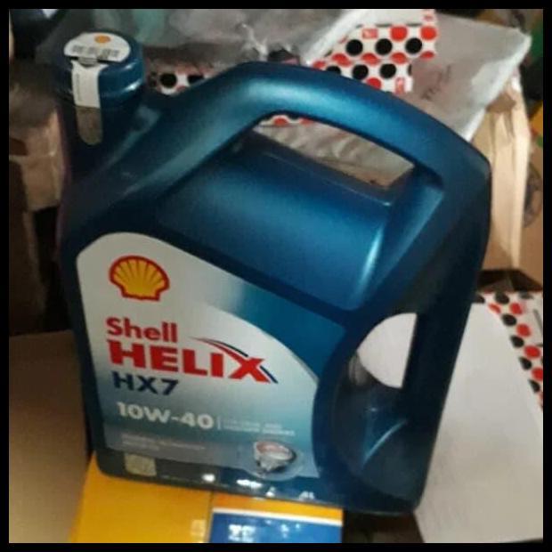TERBARU OLI SHELL HX7 10W-40 4 LITER
