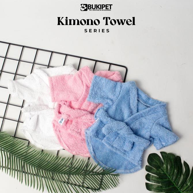 Baju Kimono Kucing dan Kimono Anjing Lucu Handuk - Bukipet Kimono Towel