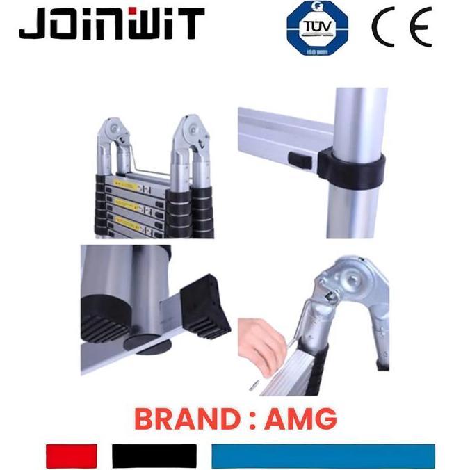 Tangga Lipat Aluminium Teleskopik 10.8M Double Telescopic 10.8Meter