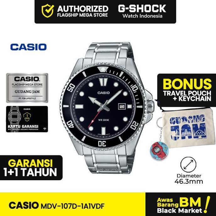 Casio General MDV-107D-1A1VDF MDV-107D MDV-107 MDV107D MDV 107D Watches Men