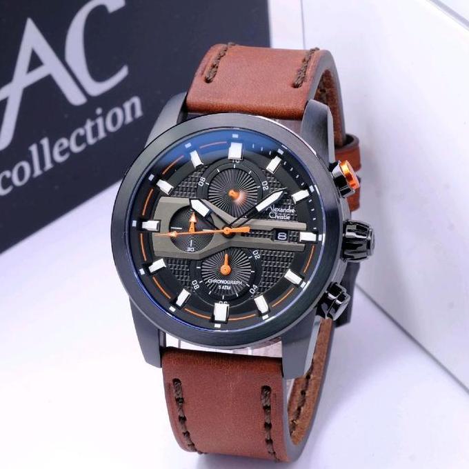 ALEXANDRE CHRISTIE AC 6562 BLACK BROWN LIST ORANGE. ORINAL