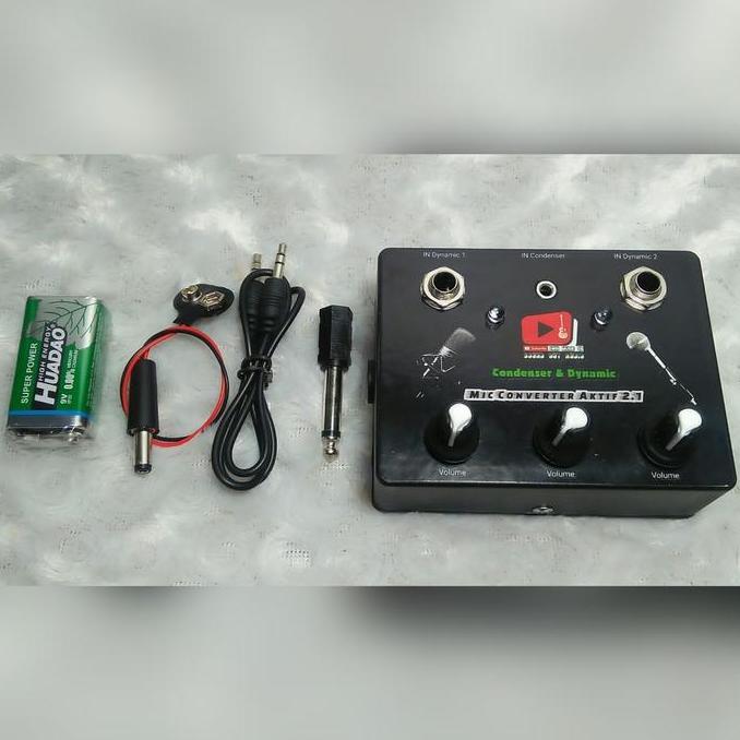 Mic Converter 2.1 Soundcard V8 Condenser & Dynamic keren murah