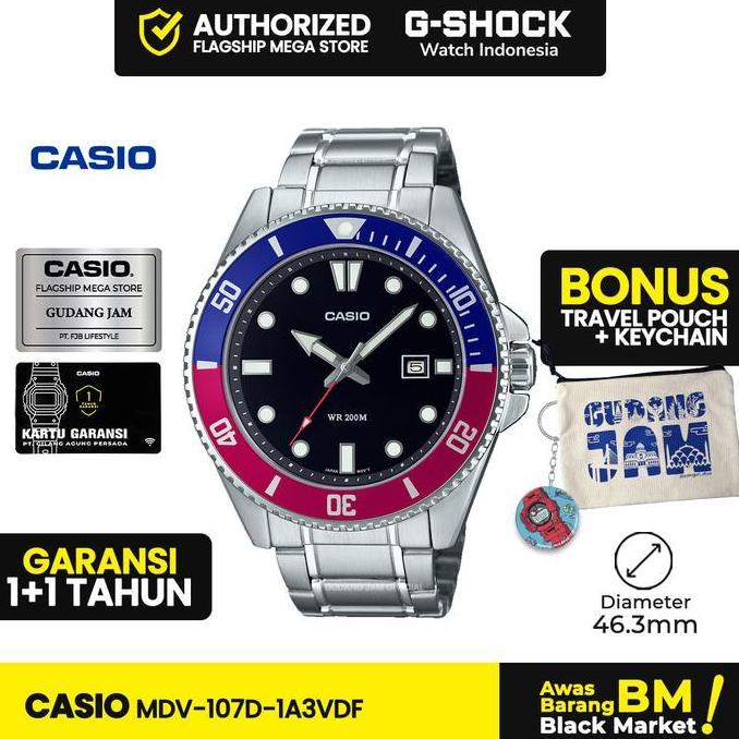 Casio General MDV-107D-1A3VDF MDV-107D MDV-107 MDV107D MDV 107D Watches Men