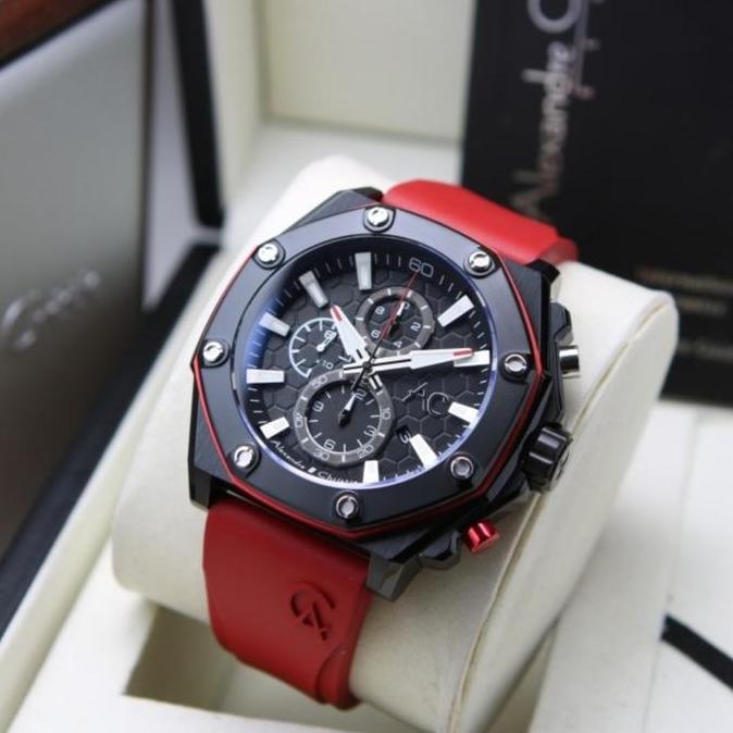 ALEXANDRE CHRISTIE AC 9601 BLACK RED AC9601 PRIA ORINAL,,RUBBER