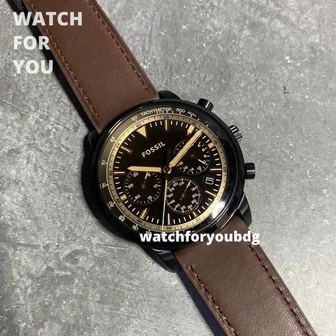 Jam Tangan Pria Fossil FS 5529 FS5529 Brown Orinal Chronograph WFY