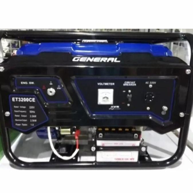 General Mesin Generator Set Et 3200 Ce Genset Bensin 2200 Watt Et3200