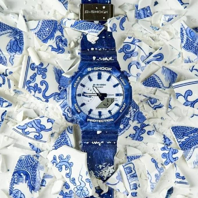 Casio G-Shock GA-2100BWP-2ADR / GShock GA2100BWP-2A PORCELAIN SERIES