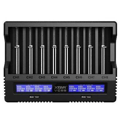 XTAR VC8S Charger Fast Charging Real Capacity Test, NEW VERSION
