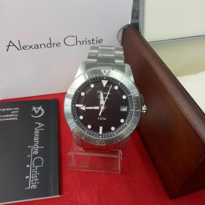 Jam Tangan Pria Alexandre Christie AC 6517 MD silver black