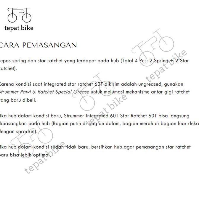 Upgrade Kit Star Ratchet 60T Strummer For All Freehub Ratchet36T