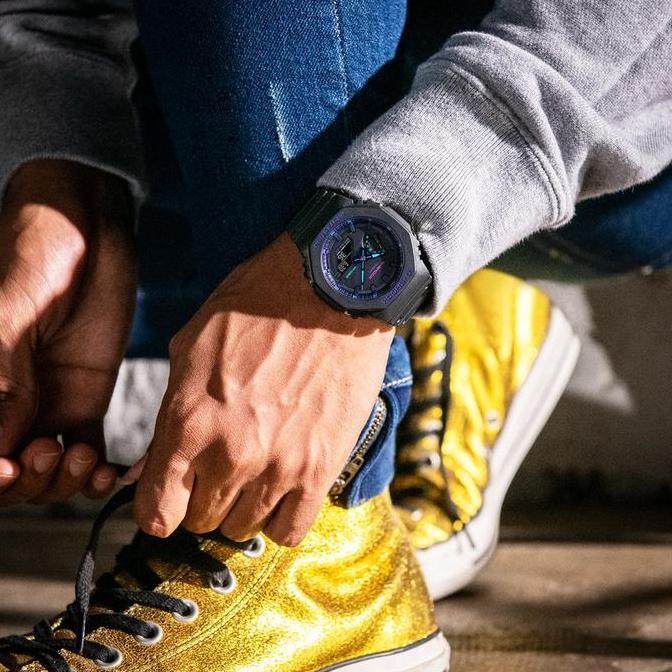 Casio G-Shock GA-2100VB-1ADR Gshock GA2100VB-1A Orinal & Garansi