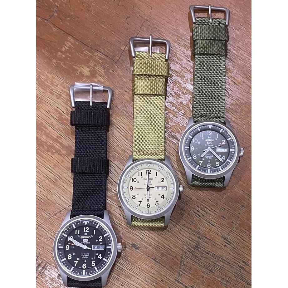 Jam tangan pria Seiko 5 Sport Automatic Canvas Orinal murah
