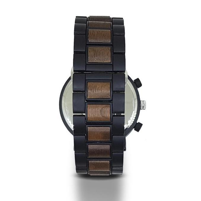 DIXON Lassen - Jam Tangan Kayu Walnut Wood Wooden Watch Pria 45 mm