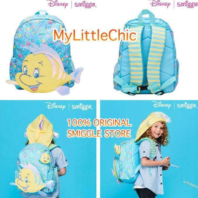 SMIGGLE Disney Princess Junior Hoodie Backpack ORIGINAL / Ransel Anak _Chic