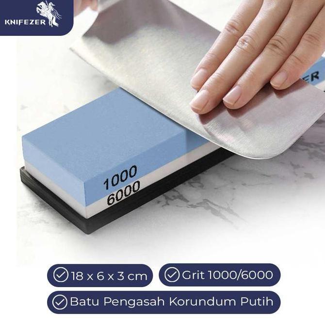 Batu Asah Pengasah Pisau Dapur Asahan Golok Parang Diamond Sharpener