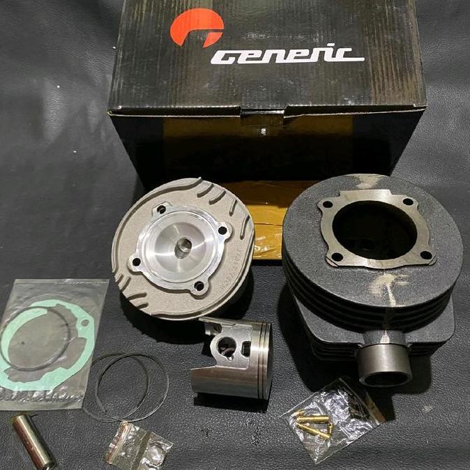 BLOK BLOCK HEAD PISTON SILINDER VESPA RACING GENERIC GENERIK 177CC IMPORT SET LENGKAP PX EXCEL SUPER