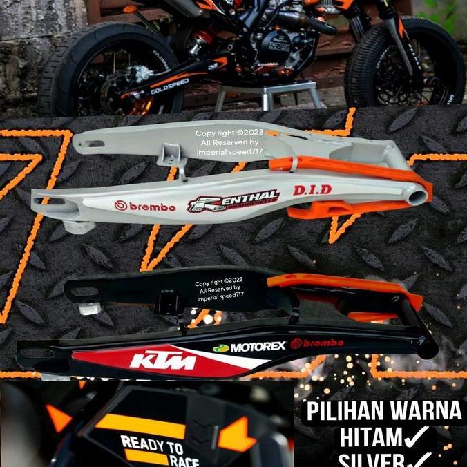 SWING ARM REPLIKA KTM LISLAS PNP UNTUK SEMUA SERI KLX-150S/G/L/BF/SE DTRACKER / CRF /VIXION NEW OLD 