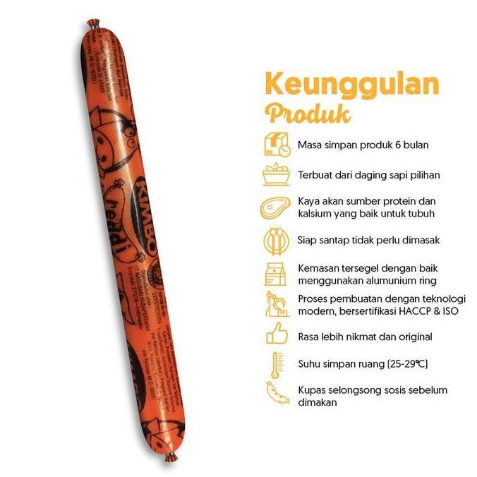 KIMBO Reddi Sosis Sapi Toples