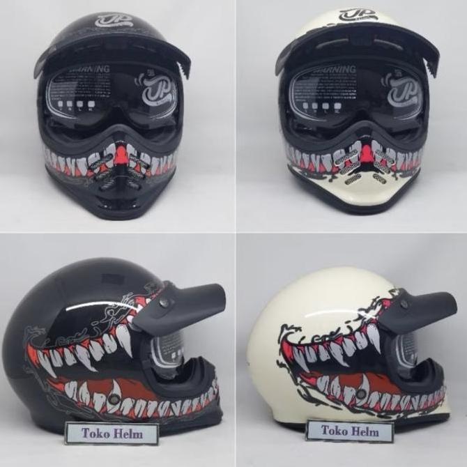 * HELM CAKIL JPX JP RETRO SINATURE SG06 VENOM //