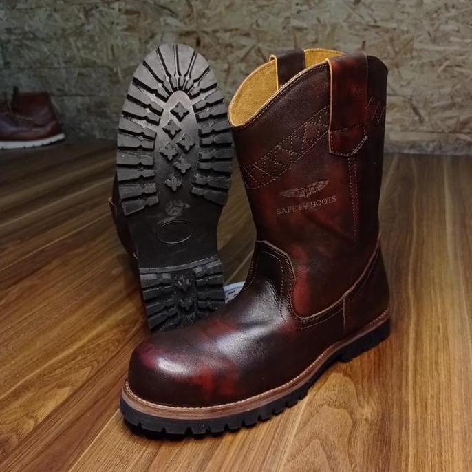 _mkmahadira - long safety boots model replika redwing pecos xrider