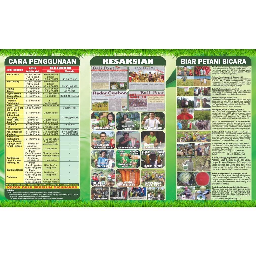 Bisa Cod Pupuk Organik Digrow / Pupuk Cair Organik Digrow 1 Liter ....