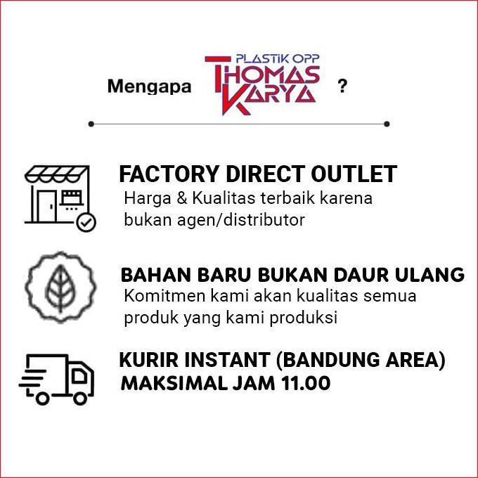 Plastik Undangan Panjang 23 isi 100 Kantong OPP Bening Lebar 10 - 23 murah