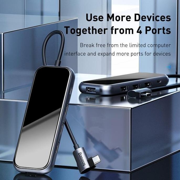 NEW BASEUS MULTI-FUNCTIONAL USB TYPE C HUB TO 4PORT USB 3.0