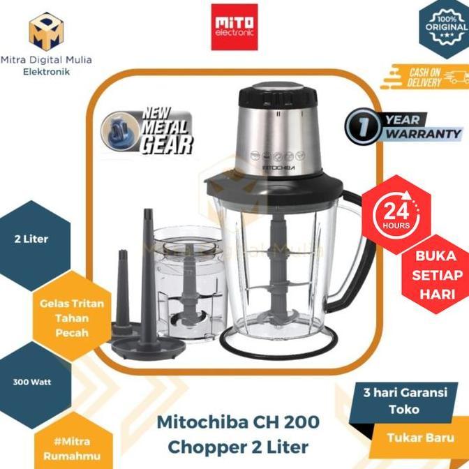 Mitochiba CH-200 Food Chopper Pencacah Makanan Pisau Stainless Minuman