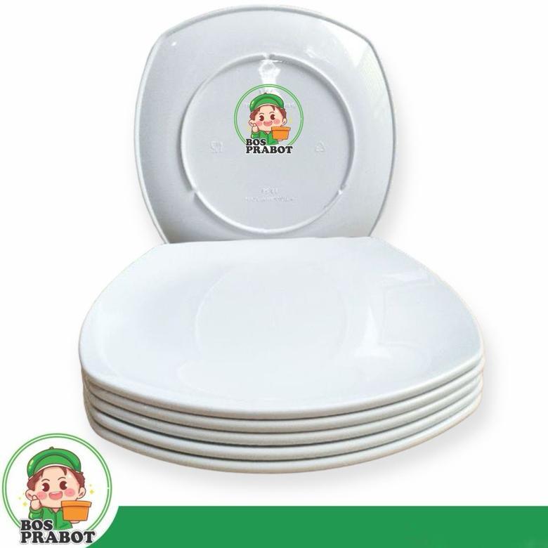 PIRING CEPER MELAMIN 9 10 INCH / PIRING KOTAK MELAMIN / PIRING MAKAN MELAMIN KOTAK