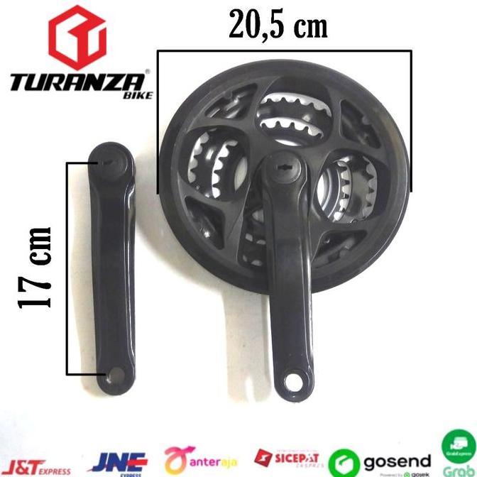 Murah crank gir gear susun 3 speed chainring sepeda federal polygon united Non COD